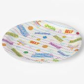 Chanoeka Design Party Papieren Bordje (Gekanteld)