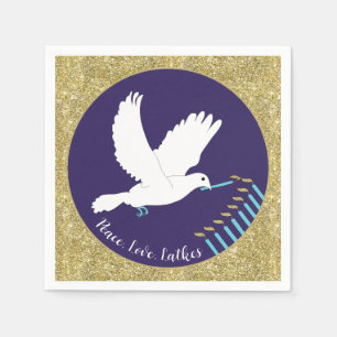 Chanoeka Dove Menorah Design Servet