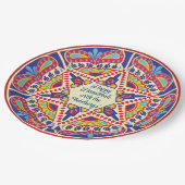 Chanoeka Dreidel Design Papieren Bordje (Gekanteld)