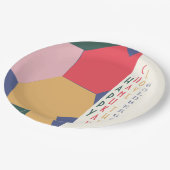 Chanoeka Dreidel Tijd Papieren Bordje (Gekanteld)