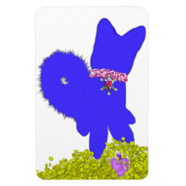 Chanoeka dreidel voelde en blauwe hond vakantie magneet