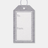 Chanoeka Dreidels in blauw leuk ontwerp voor kinde Cadeaulabel (Achterkant)