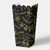 Chanoeka Dreidels in harten voor dozen Bedankdoosjes (Achterkant)