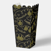 Chanoeka Dreidels in harten voor dozen Bedankdoosjes (Voorkant)