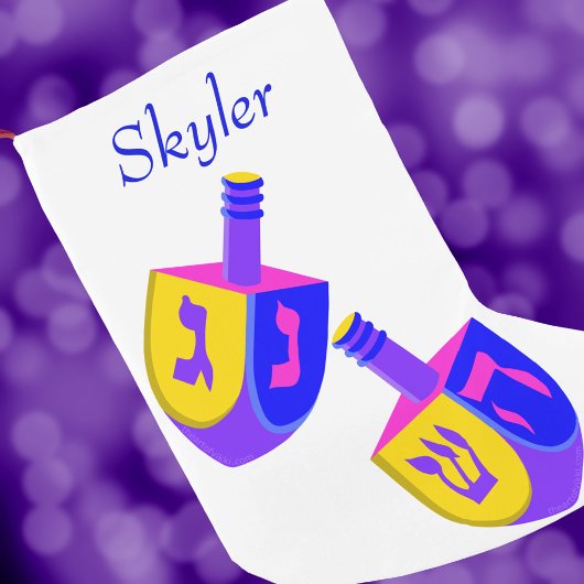 Chanoeka Dreidels Kleurrijke Chrismukkah Voor Kind Kleine Kerstsok