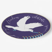 Chanoeka duif ontwerp papieren bordje (Gekanteld)