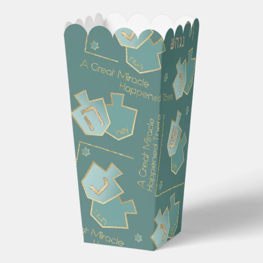 Chanoeka een groot wonder bedankdoosjes (Achterkant)