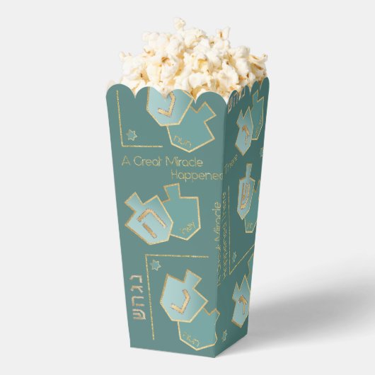 Chanoeka een groot wonder bedankdoosjes (Popped)