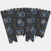 Chanoeka Een groot wonder donkerblauw Bedankdoosjes (Ongevouwen)