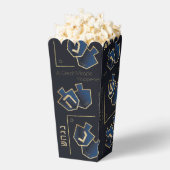 Chanoeka Een groot wonder donkerblauw Bedankdoosjes (Popped)