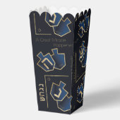 Chanoeka Een groot wonder donkerblauw Bedankdoosjes (Voorkant)