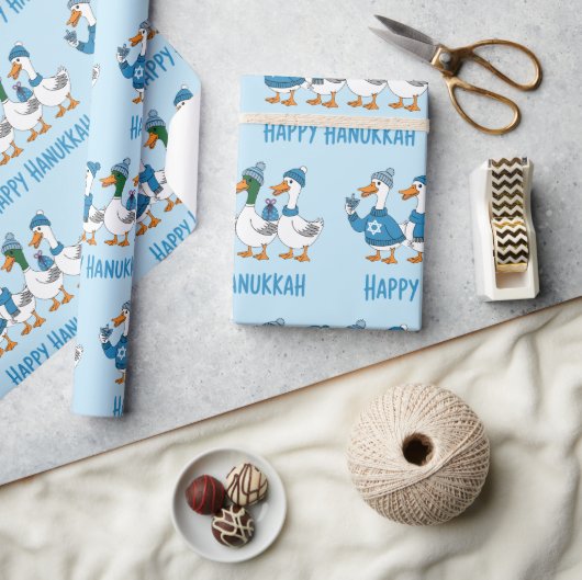 Chanoeka Eenden Cadeaupapier (Crafts)