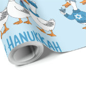 Chanoeka Eenden Cadeaupapier (Rol Hoek)