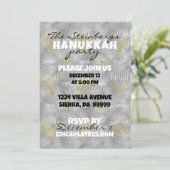 Chanoeka Elegant Menorah Kaart (Staand voorkant)