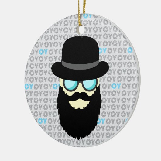 Chanoeka en Kerstmis Keramisch Ornament (Links)