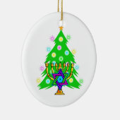 Chanoeka en Kerstmis Keramisch Ornament (Rechts)