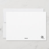 Chanoeka en Kerstmis Moderne Foto Kaart Blauw (Achterkant)