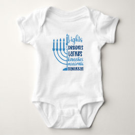 Chanoeka feestelijk ontwerp voor baby's romper