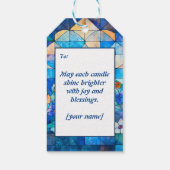 Chanoeka Festival van Licht Verrukking Cadeaulabel (Achterkant)