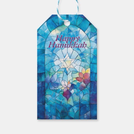 Chanoeka Festival van Licht Verrukking Cadeaulabel (Voorkant)