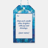 Chanoeka Festival van Licht Verrukking Cadeaulabel (Achterkant)