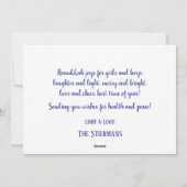 Chanoeka Foto Feestdagenkaart (Achterkant)