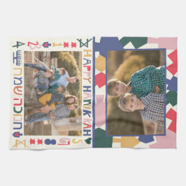 Chanoeka fotolijsten theedoek