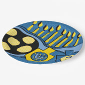 Chanoeka frituren latkes papier Bord (Gekanteld)