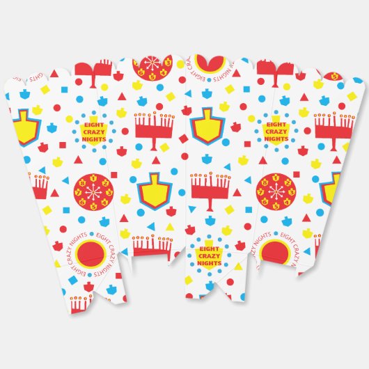 Chanoeka Gek 8 Bedankdoosjes (Ongevouwen)