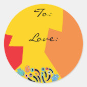 Chanoeka Gelukkige Kleurrijke Kunst Stickers (1 1/ (Voorkant)