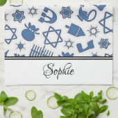 Chanoeka gepersonaliseerd theedoek (Gevouwen)