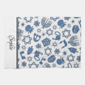 Chanoeka gepersonaliseerd theedoek (Horizontaal)