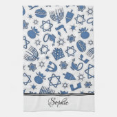 Chanoeka gepersonaliseerd theedoek (Verticaal)