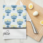 Chanoeka gepersonaliseerd theedoek (Quarter Fold)