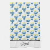 Chanoeka gepersonaliseerd theedoek (Verticaal)