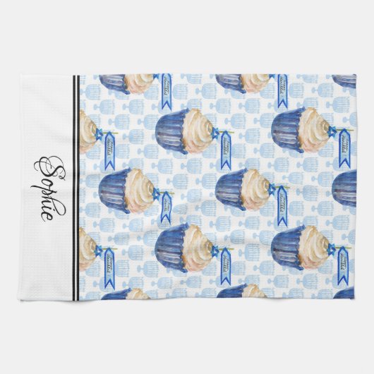 Chanoeka gepersonaliseerd theedoek (Horizontaal)