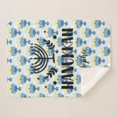 Chanoeka Gepersonaliseerde Sherpa Deken (Voorkant (horizontaal))