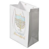Chanoeka Gift Bag Medium Cadeauzakje (Voorkant Gekanteld)