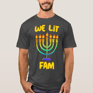 Chanoeka Gift Kousen Stuffers Hebreeuwse Menorah T-shirt