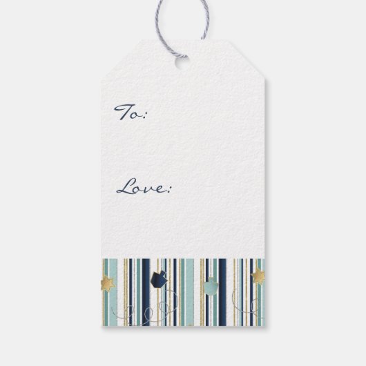 Chanoeka Gift Labels De Nieuwe Elegant Ook Cadeaulabel (Achterkant)