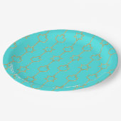 Chanoeka Gold Charms Papieren Bordje (Gekanteld)