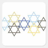 Chanoeka-grens Vierkante Sticker (Voorkant)