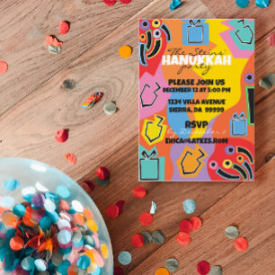 Chanoeka Hanukkah Happy Art Kaart