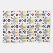 Chanoeka Hanukkiah Licht en helder Theedoek (Horizontaal)