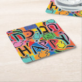 Chanoeka Happy Art Kartonnen Onderzetters (Schuin)