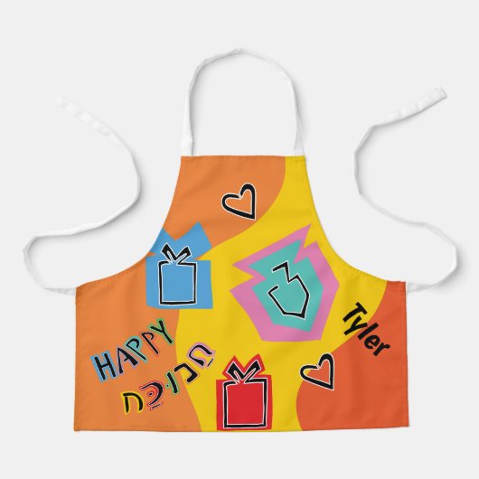 Chanoeka Happy Bright Art Schort (Voorkant)