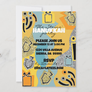 Chanoeka Happy Glitzy Art Kaart