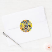 Chanoeka Happy Glitzy Happy Stickers (1 1/2"/3") (Envelop)