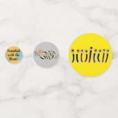 Chanoeka Happy Glitzy Table Confetti (Voorkanten)