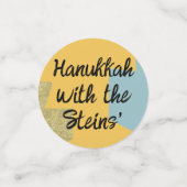 Chanoeka Happy Glitzy Table Confetti (Kleine voorkant)